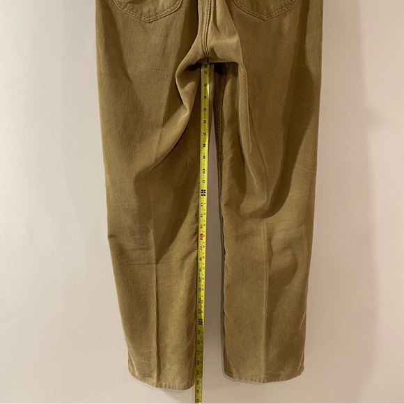 Izod Khaki Corduroy Flat Front 100% Cotton Pants - Picture 3 of 5